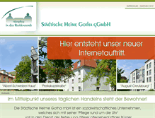 Tablet Screenshot of pflegeheime-gotha.de